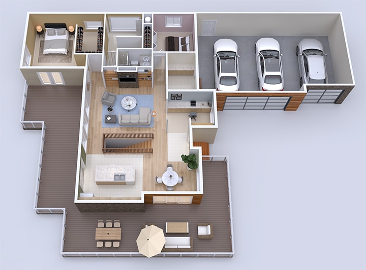 Beethoven layout from Mead Legacy floor plans. For new construction homes.