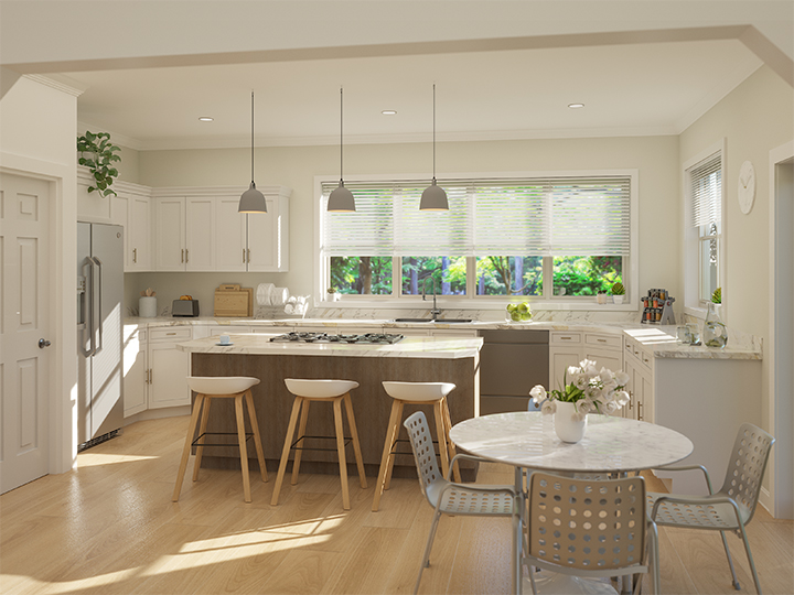 Mead Legacy House Plans - Pebble Brook Kitchen 3D