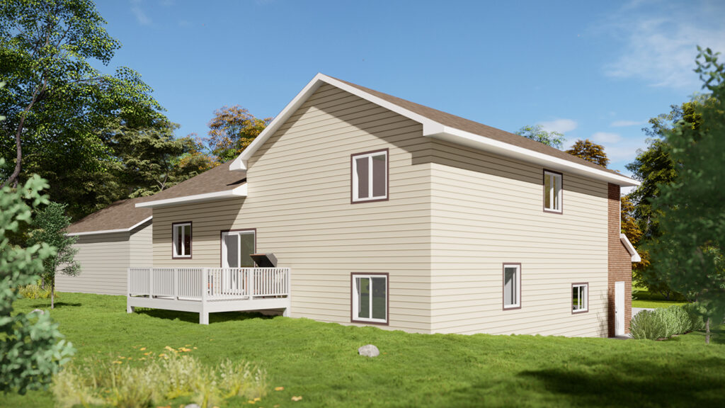 Spring Brook Rear Elevation Rendering - Mead Legacy House Plans