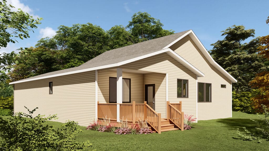 Bungalow Floor Plan from Mead Legacy - Rear Elevation