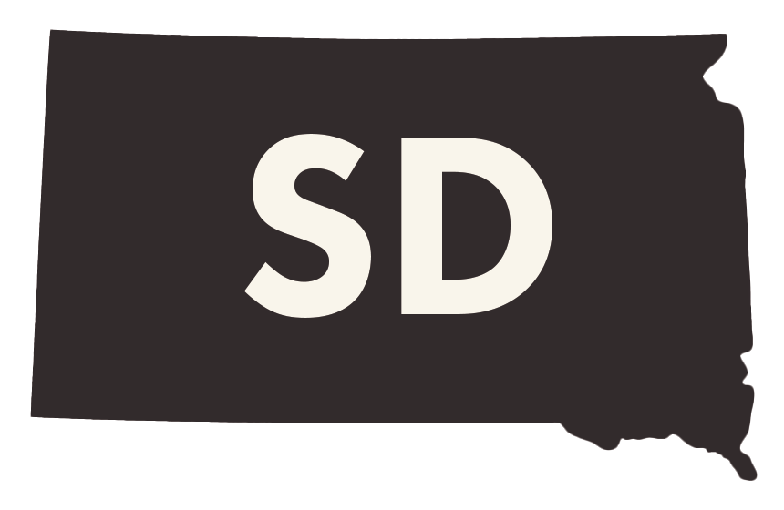 South Dakota state outline