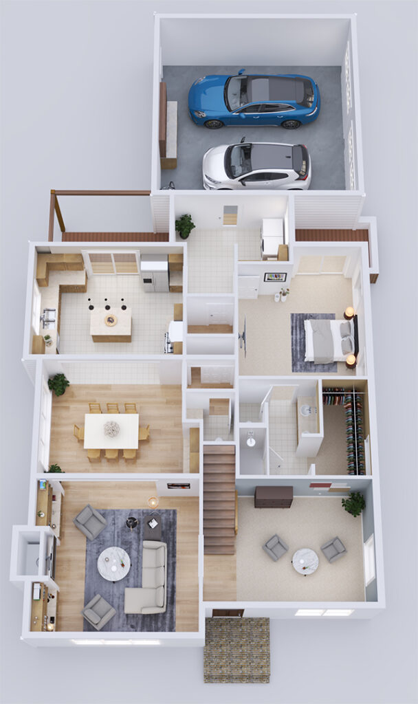 Annabelle floor plan showcasing spacious design and modern features from Mead Legacy - Main Floor layout