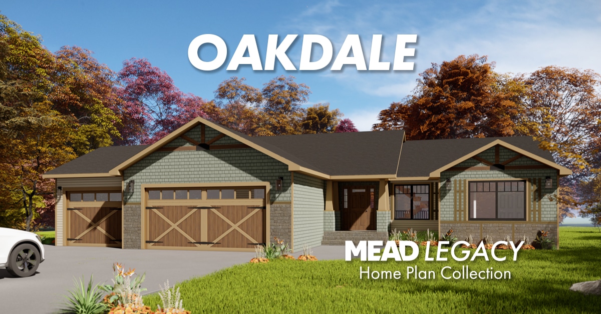 Oakdale Floor Plan from Mead Legacy | Mead Lumber